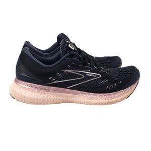 Brooks black and light pink glycerin running shoes